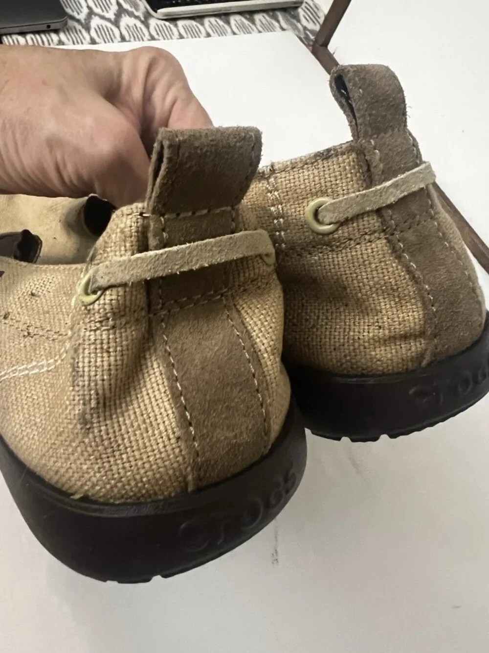 Crocs Walu Men Canvas Slip On Loafers Casual Walking Shoes Size 11